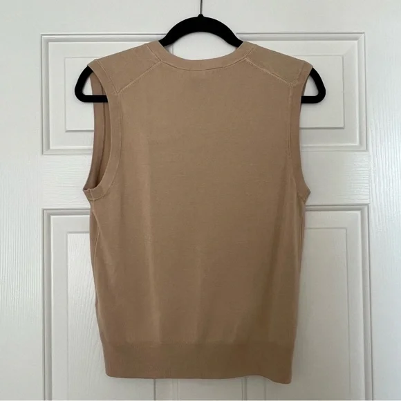 Zara Tan Knit Vest Size Medium NWT - Picture 7 of 7